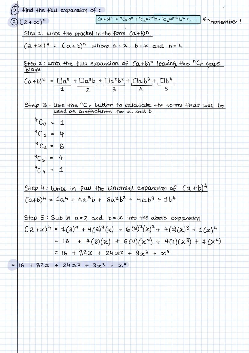<h2 id="binomialexpansionexamplesandpracticequestionspdf">Binomial Expansion Examples and Practice Questions PDF</h2>
<p>(5) Find the full e