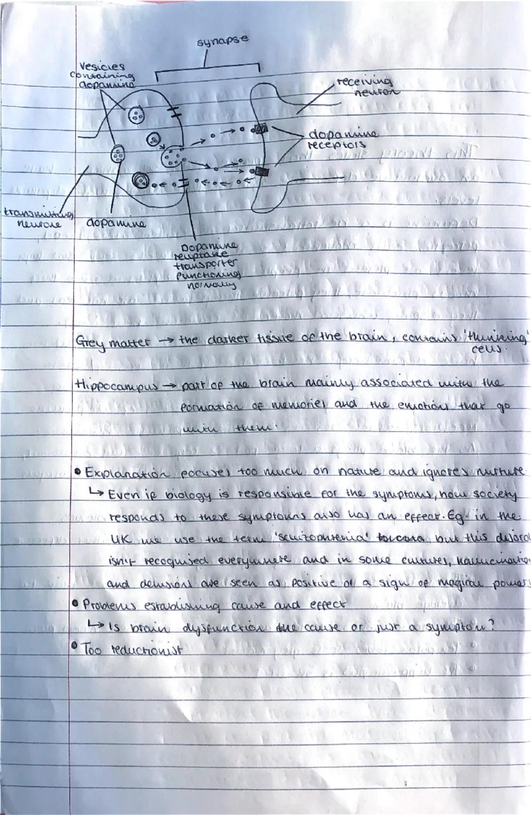 # Schizophrenia

Clinical characteristics

At least one of these
- Thought disturbances
- Delusions of control
- Hallucinatory voices
- Pers