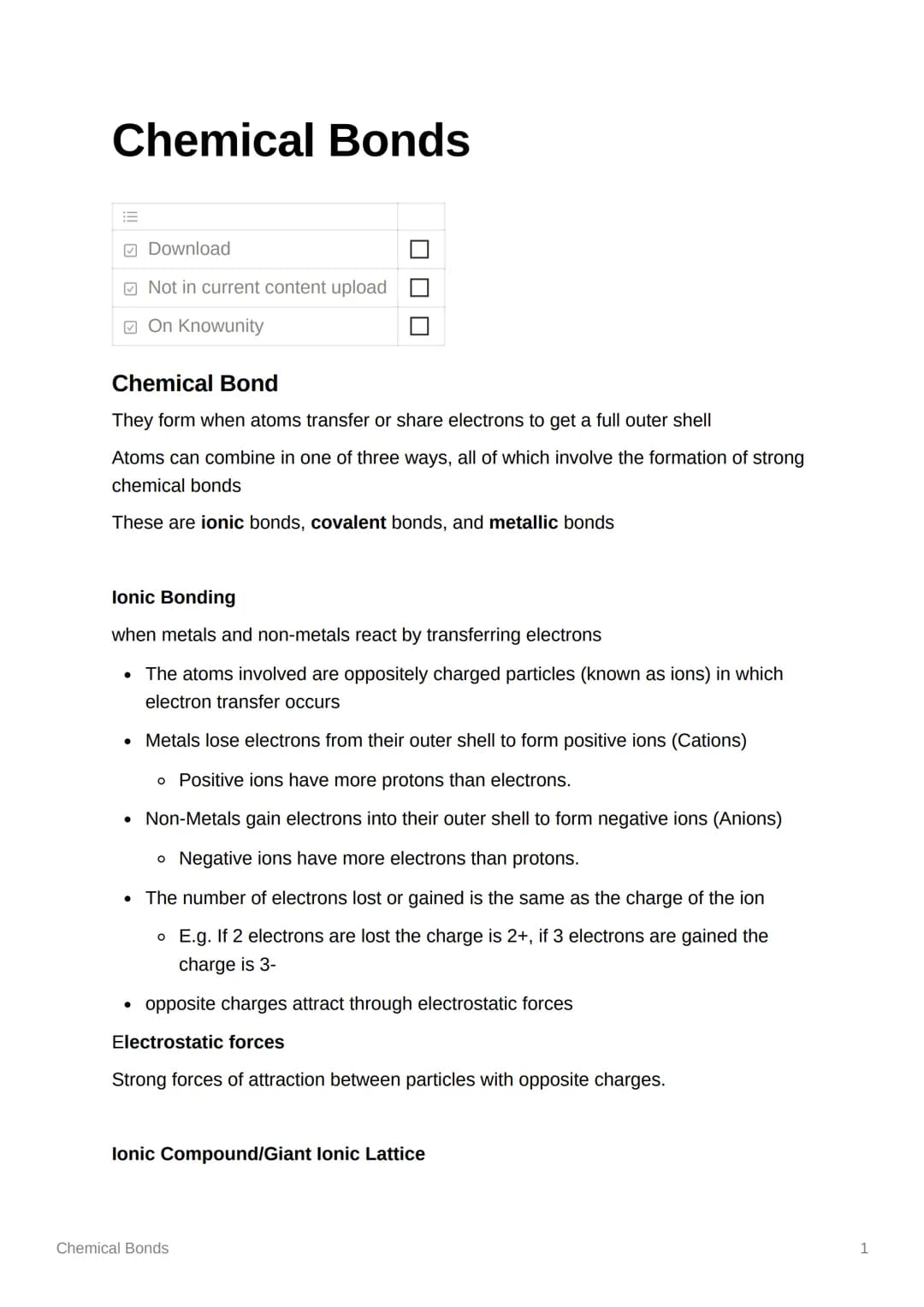 Chemical Bonds
Download
Not in current content upload
On Knowunity
Chemical Bond
They form when atoms transfer or share electrons to get a f