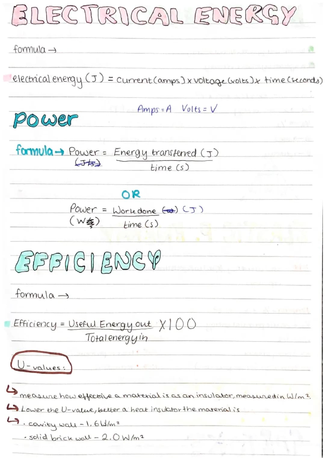 Physics Revision
forms of energy
Joules (J) / Units
Newton-metres (N/M)
Work done.
the amount.
farce A
needed to move an object a
certain di
