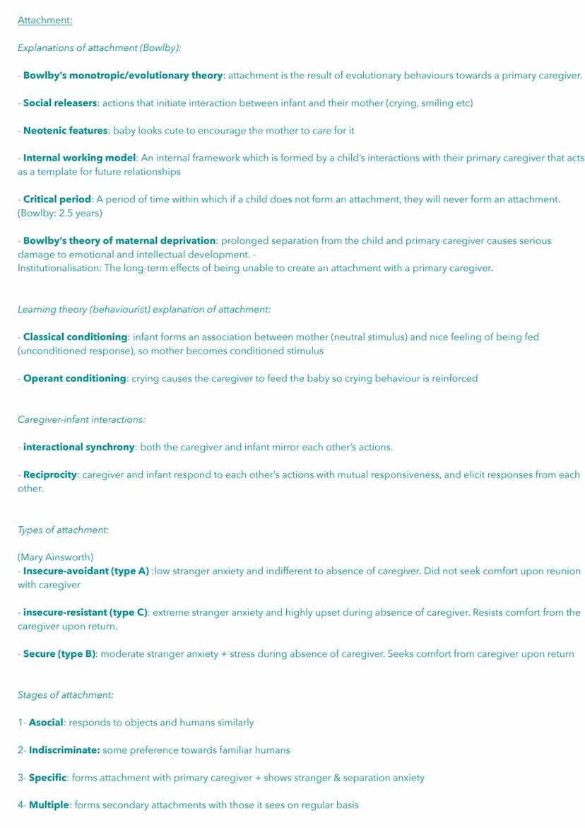 Social influence:
Psychology AQA Paper 1 key terms+definitions
Types of conformity:
- Compliance: A superficial change in an individual's be
