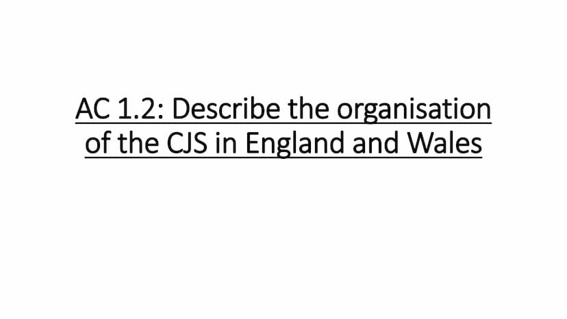 WJEC Criminology Unit 4:
Crime & Punishment
Full topic revision AC 1.1: Describe processes
used for law making ●
●
Parliament passes
laws/st