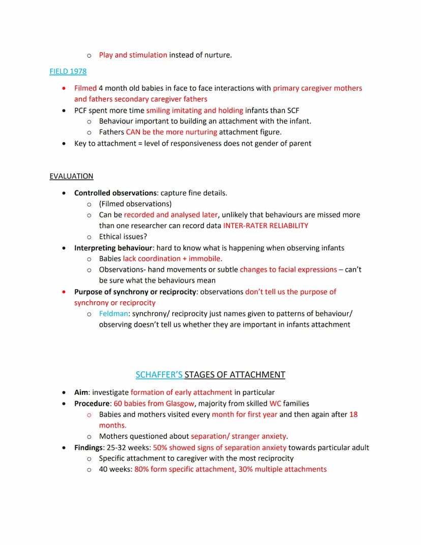 INTRODUCTION TO ATTACHMENT
SCHAFFERS STAGES OF ATTACHMENT
ROLE OF THE FATHER
ANIMAL STUDIES OF ATTACHMENT
EXPLANATIONS OF ATTACHMENT: LEARNI