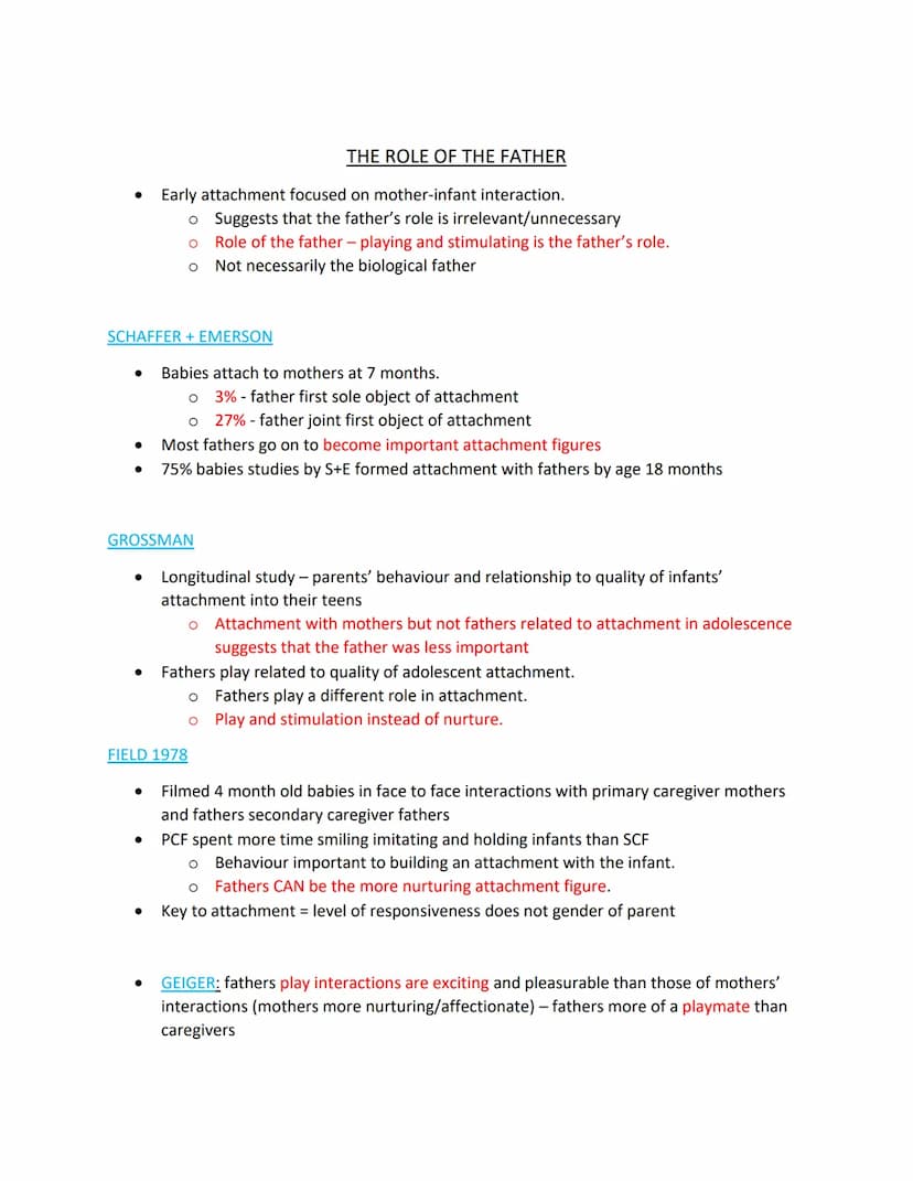 INTRODUCTION TO ATTACHMENT
SCHAFFERS STAGES OF ATTACHMENT
ROLE OF THE FATHER
ANIMAL STUDIES OF ATTACHMENT
EXPLANATIONS OF ATTACHMENT: LEARNI