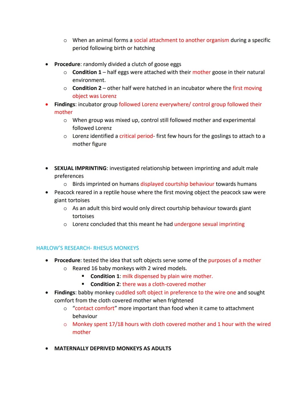 INTRODUCTION TO ATTACHMENT
SCHAFFERS STAGES OF ATTACHMENT
ROLE OF THE FATHER
ANIMAL STUDIES OF ATTACHMENT
EXPLANATIONS OF ATTACHMENT: LEARNI