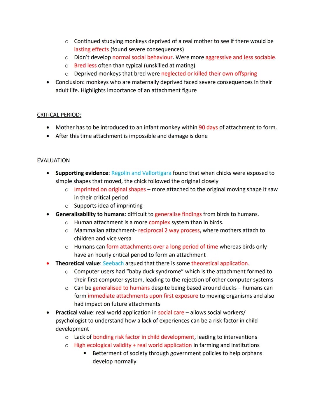 INTRODUCTION TO ATTACHMENT
SCHAFFERS STAGES OF ATTACHMENT
ROLE OF THE FATHER
ANIMAL STUDIES OF ATTACHMENT
EXPLANATIONS OF ATTACHMENT: LEARNI