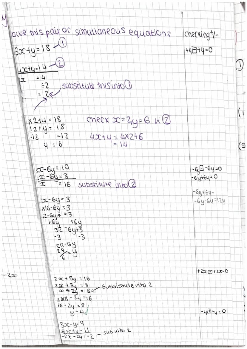 6/10/22
LO: to be able to solve simultaneousing equations graphically
cover up method=x+y=7
10 9 8 7 6 5 4 3 2
y=x-3
y=x-3
Sisic
check in y=