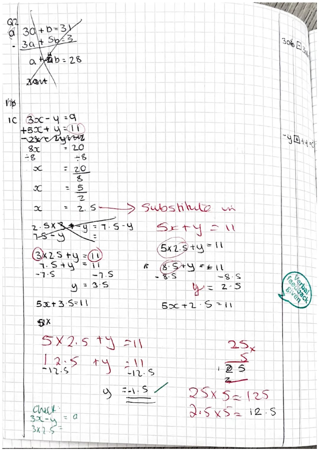6/10/22
LO: to be able to solve simultaneousing equations graphically
cover up method=x+y=7
10 9 8 7 6 5 4 3 2
y=x-3
y=x-3
Sisic
check in y=