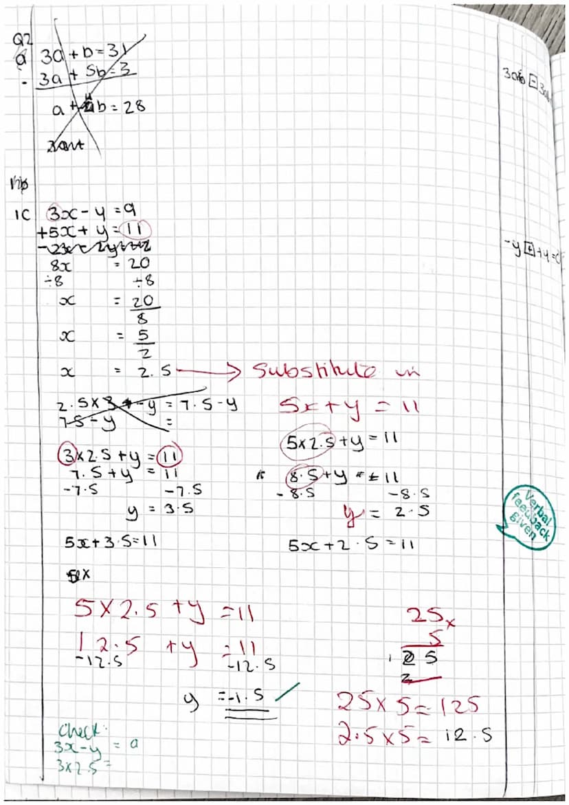 6/10/22
LO: to be able to solve simultaneousing equations graphically
cover up method=x+y=7
10 9 8 7 6 5 4 3 2
y=x-3
y=x-3
Sisic
check in y=