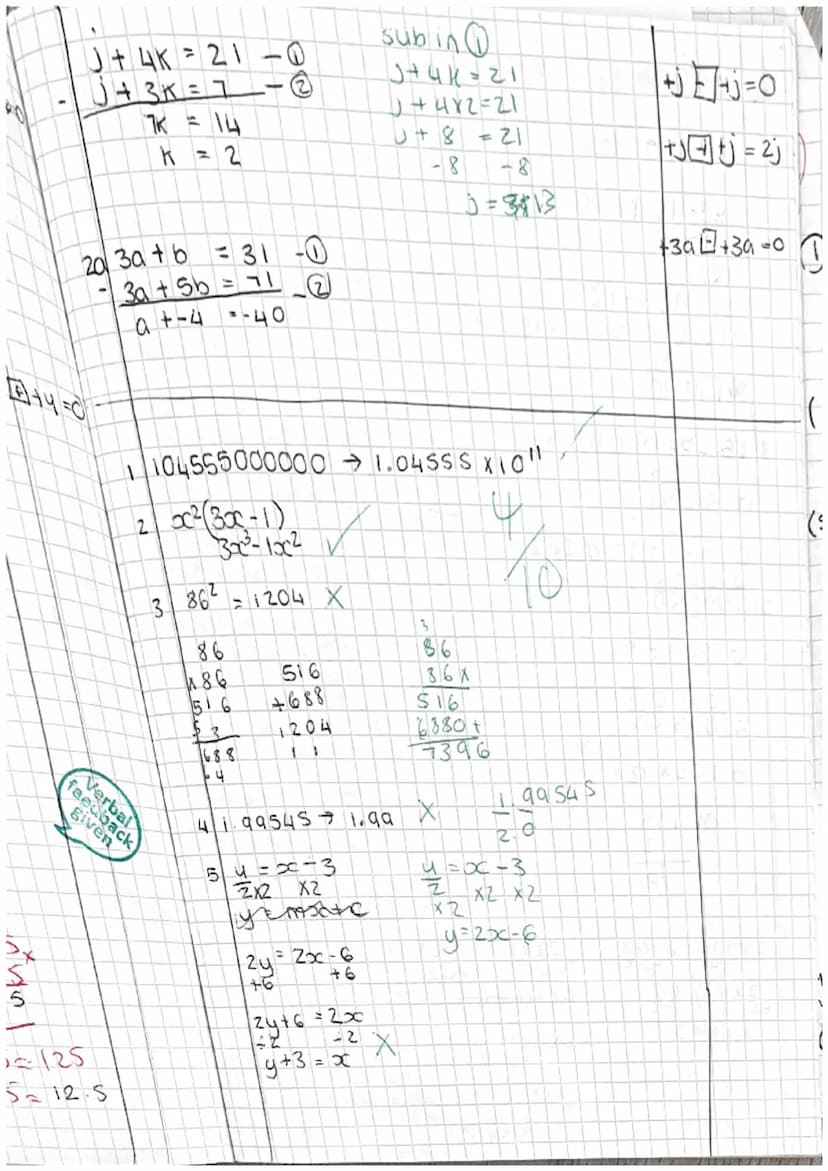 6/10/22
LO: to be able to solve simultaneousing equations graphically
cover up method=x+y=7
10 9 8 7 6 5 4 3 2
y=x-3
y=x-3
Sisic
check in y=
