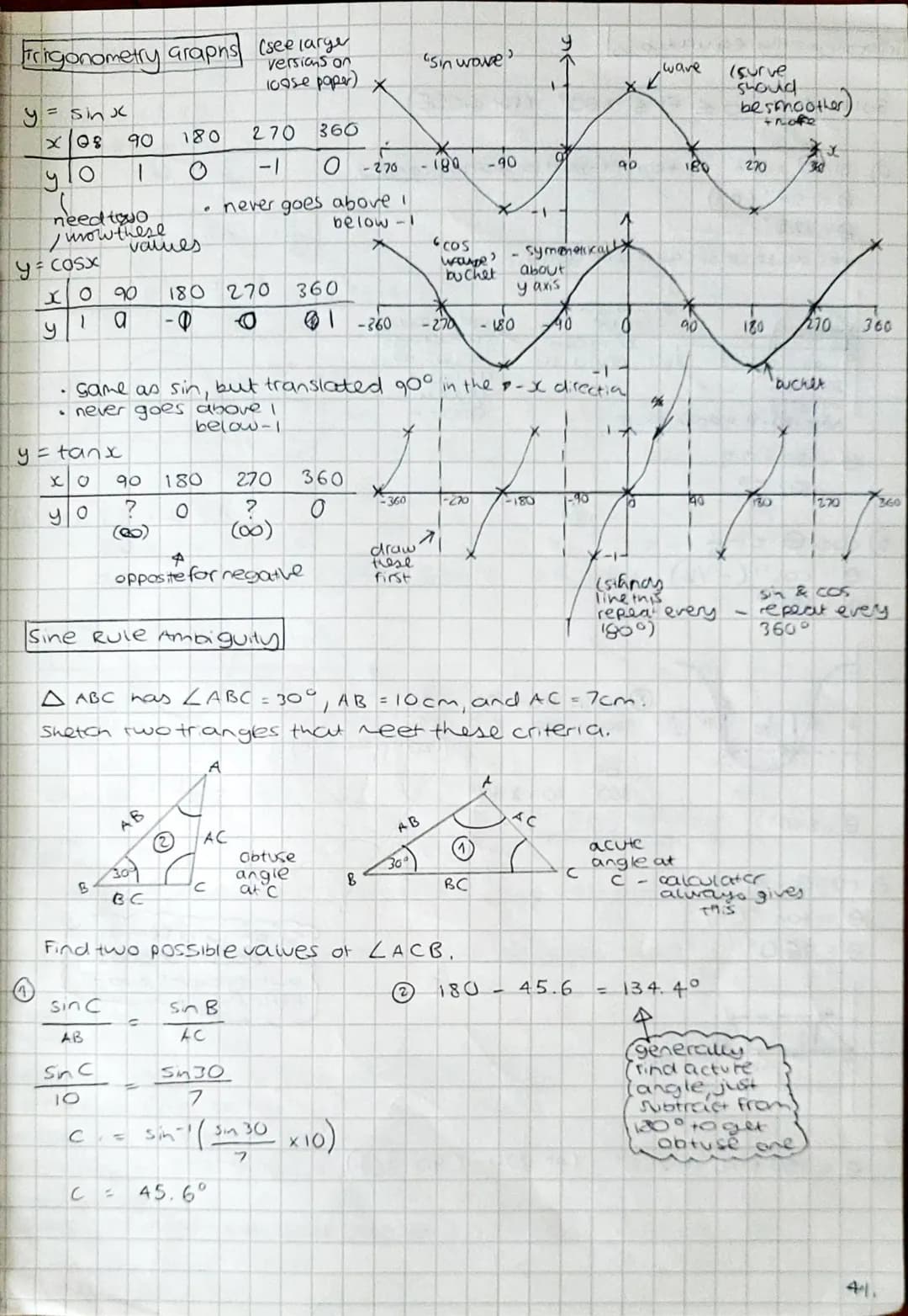 Trigonometry
The Sine Rule
A
PROOF
b
b
Examples
A
C
с
d
1720
P
a
76
1 find the length of the side x
C
750
10
C
the sine rule
(find sides!
an