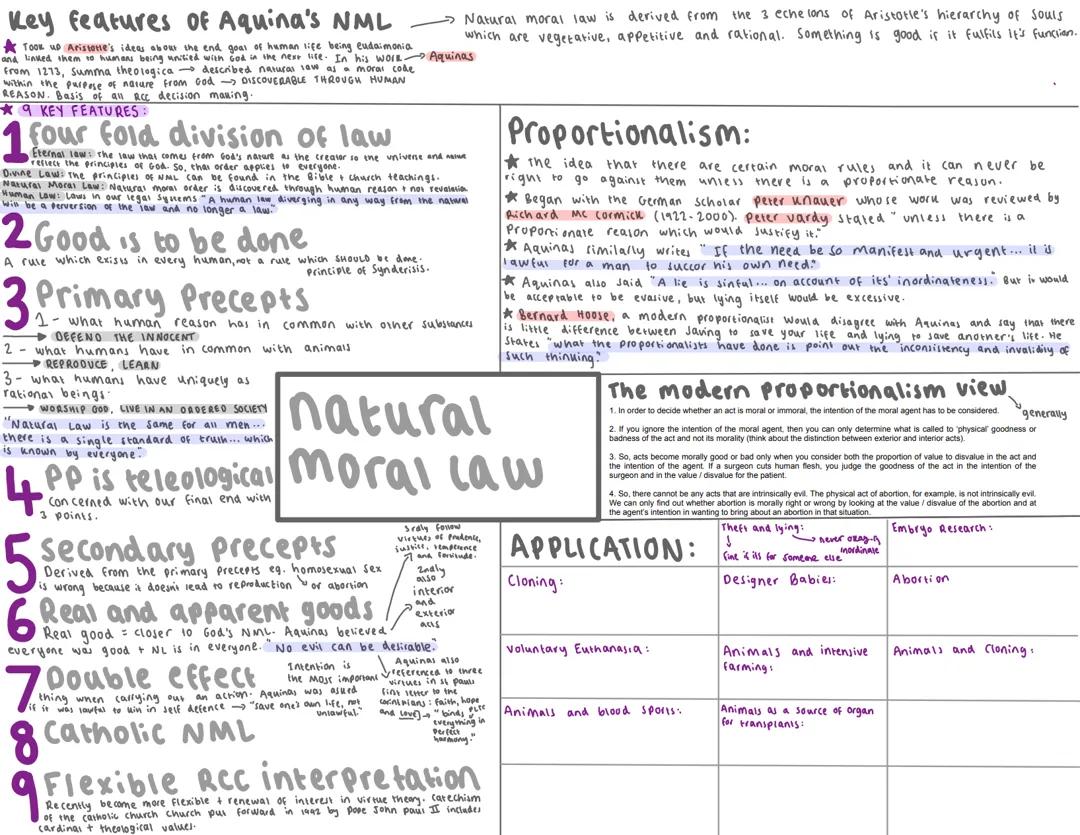 Natural Moral Law mindmap