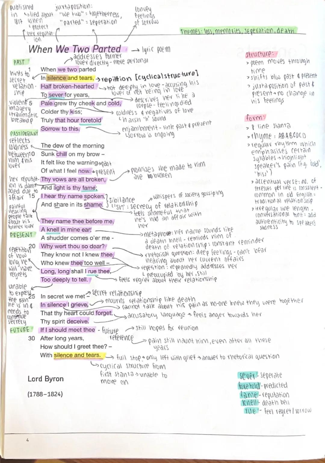 published
jurtaposition:
in slied about "we two" togetherness,
1817 when "parted" = seperation
1
protect
Ther reputat
ion
Convey
Feelings
of