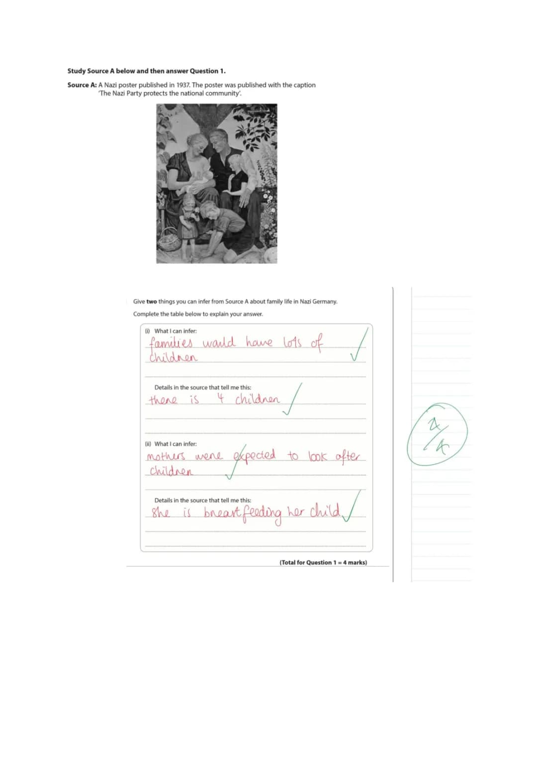 GCSE Nazi Germany Exam Questions and Answers