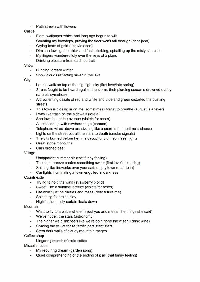 Quotes/lyrics for description
Market
Bus
Colour blossomed
Life and love laced the streets
A haven for vibrancy and expression
Beach/seaside/
