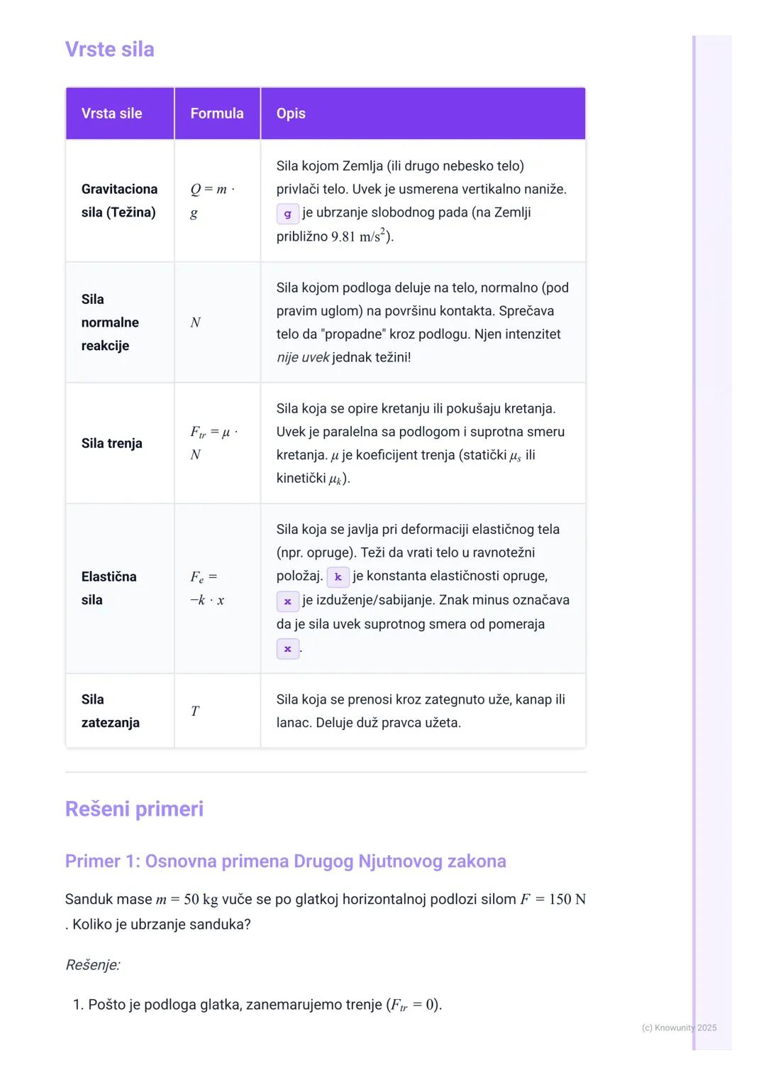 # Njutnovi zakoni i sile

Uvod u Njutnove zakone i sile

Njutnovi zakoni su osnova klasične mehanike. Oni objašnjavaju vezu između
kretanja 