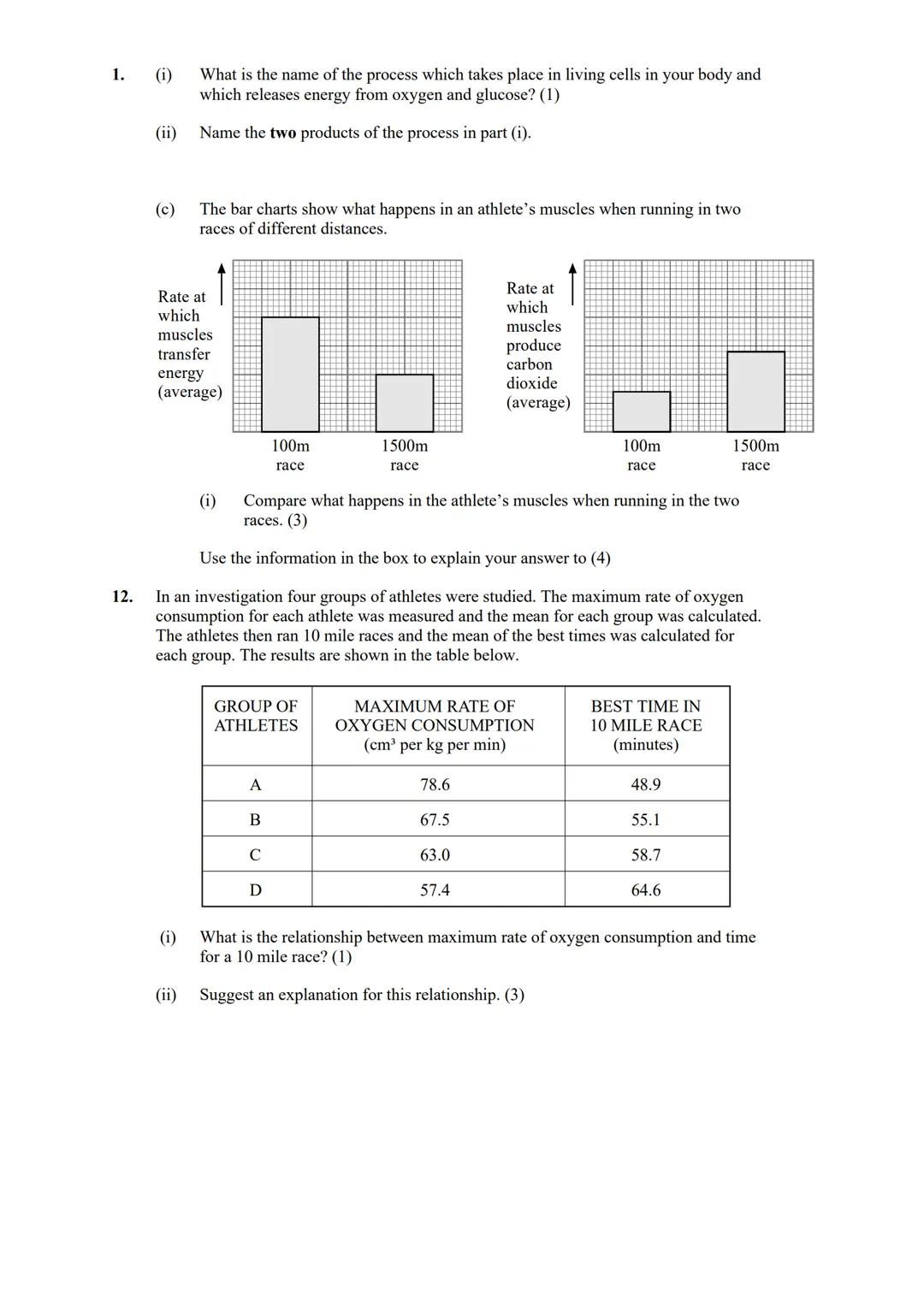 revise
with
harry
GCSE AQA
Biology Paper 1 & Paper 2
Year 11 revision: When looking at the following questions tick answer you are 100%
sure