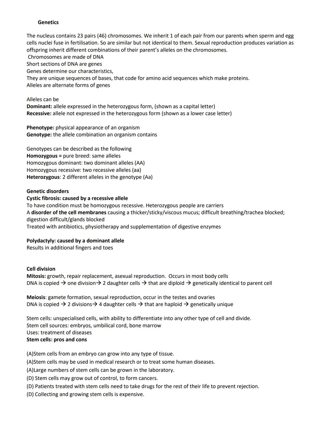 revise
with
harry
GCSE AQA
Biology Paper 1 & Paper 2
Year 11 revision: When looking at the following questions tick answer you are 100%
sure