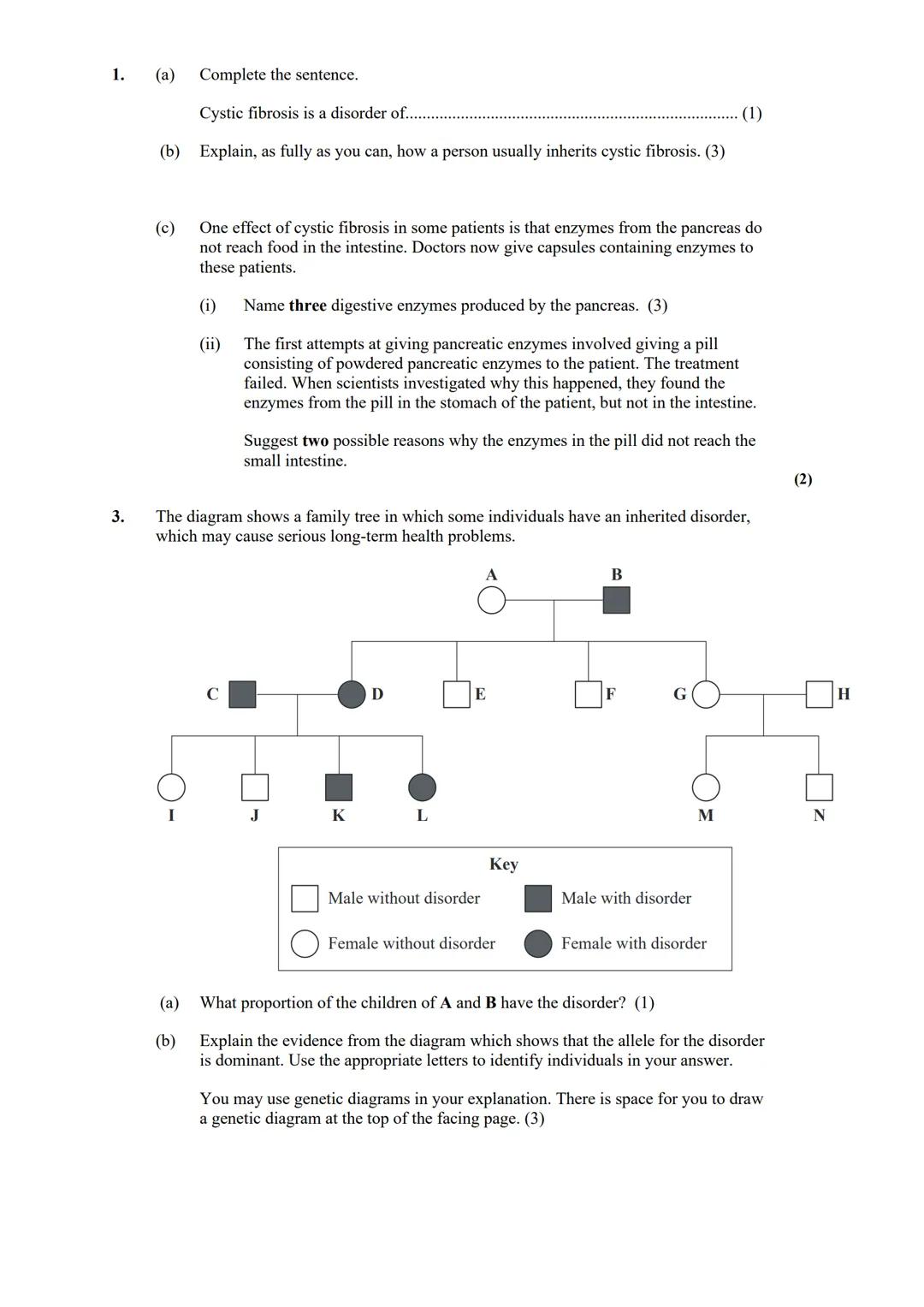 revise
with
harry
GCSE AQA
Biology Paper 1 & Paper 2
Year 11 revision: When looking at the following questions tick answer you are 100%
sure