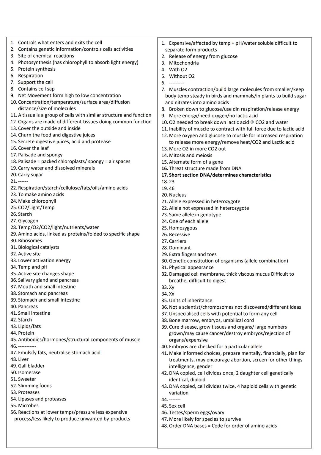 revise
with
harry
GCSE AQA
Biology Paper 1 & Paper 2
Year 11 revision: When looking at the following questions tick answer you are 100%
sure