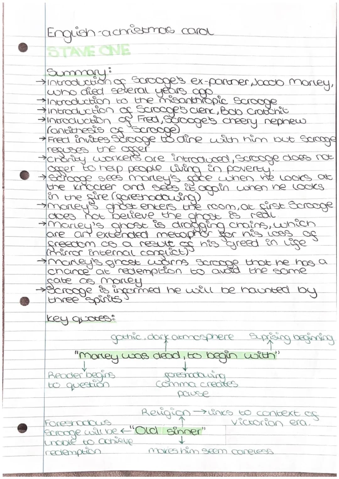 English-a christmas carol
STAVE ONE
Summary:
Introduction. of Scrooge's ex-partner, Jacob marley,
who died several years ago
*Introduction t