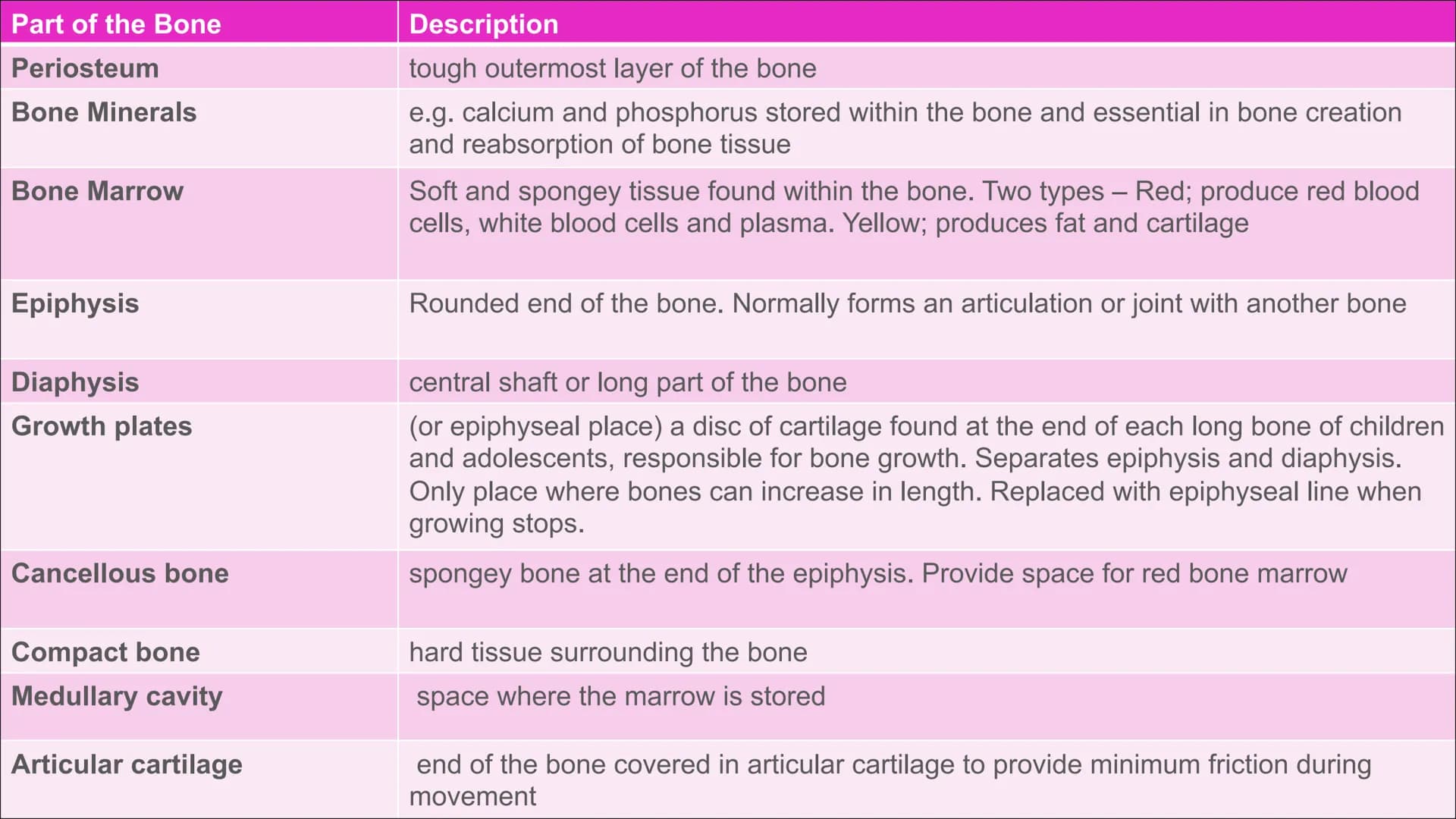 The Skeletal System
Aim - to understand the functions of the skeletal system and know
the name of the bones. Functions of the skeleton
Funct