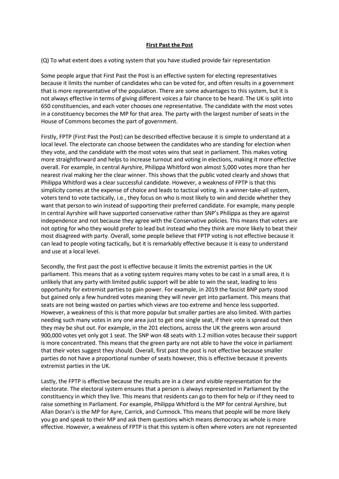 First Past the Post: How It Works and Its Pros and Cons