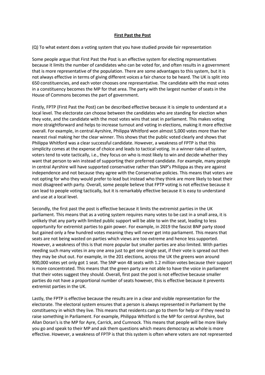 First Past the Post: How It Works and Its Pros and Cons