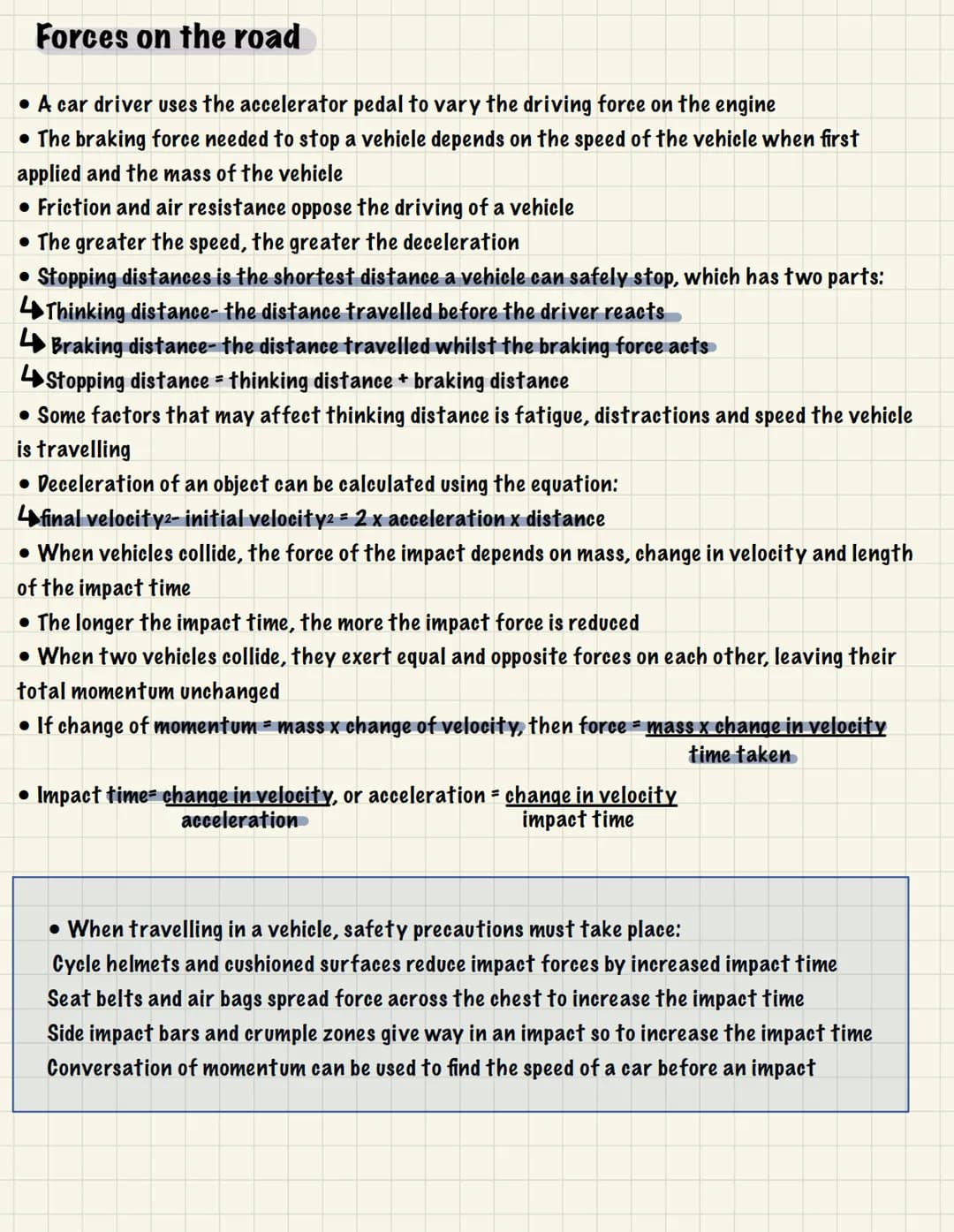 Forces in balance (P8):
Vectors & scalar
• When you travel to school, the distance may be much greater than the direct distance from
your ho