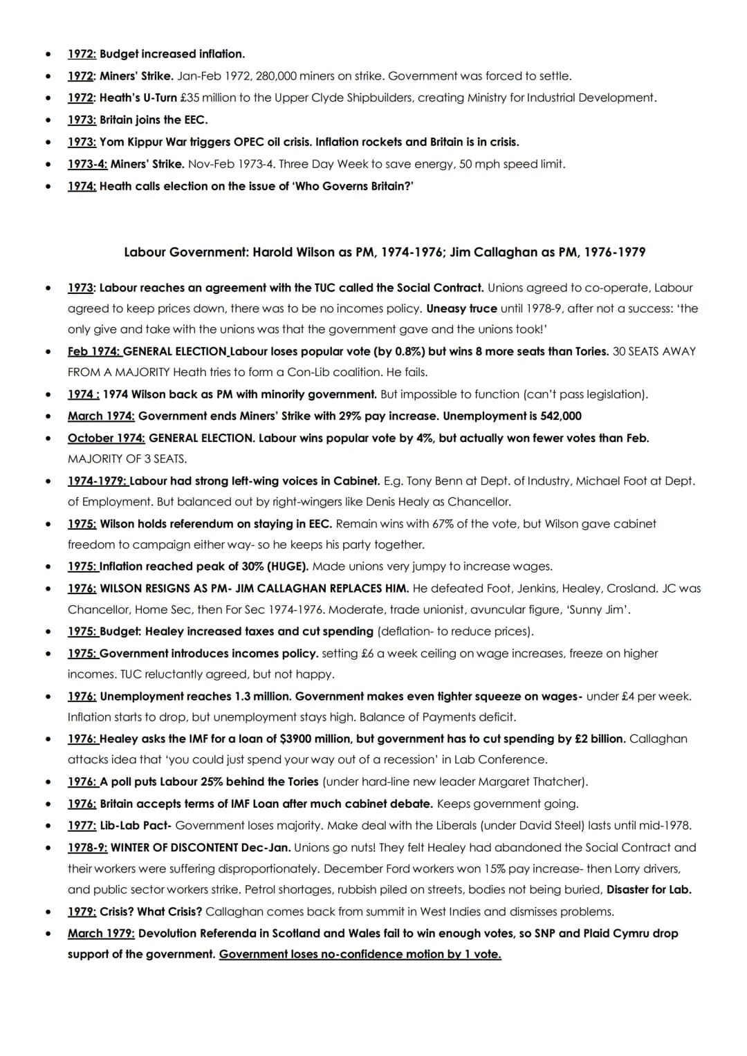 Labour and the Conservatives faced these main problems:
How did the government try and deal with them and were they successful?
Political pr