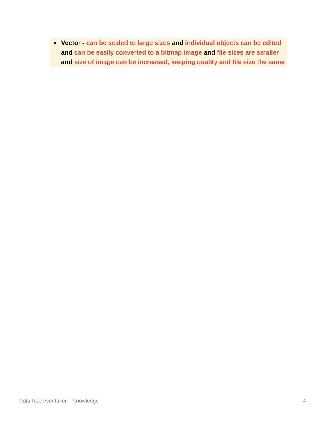 Data Representation -
Knowledge
▾ How do computers store data?
• In binary numbers (base 2, using Os and 1s)
▾ How do you convert denary int