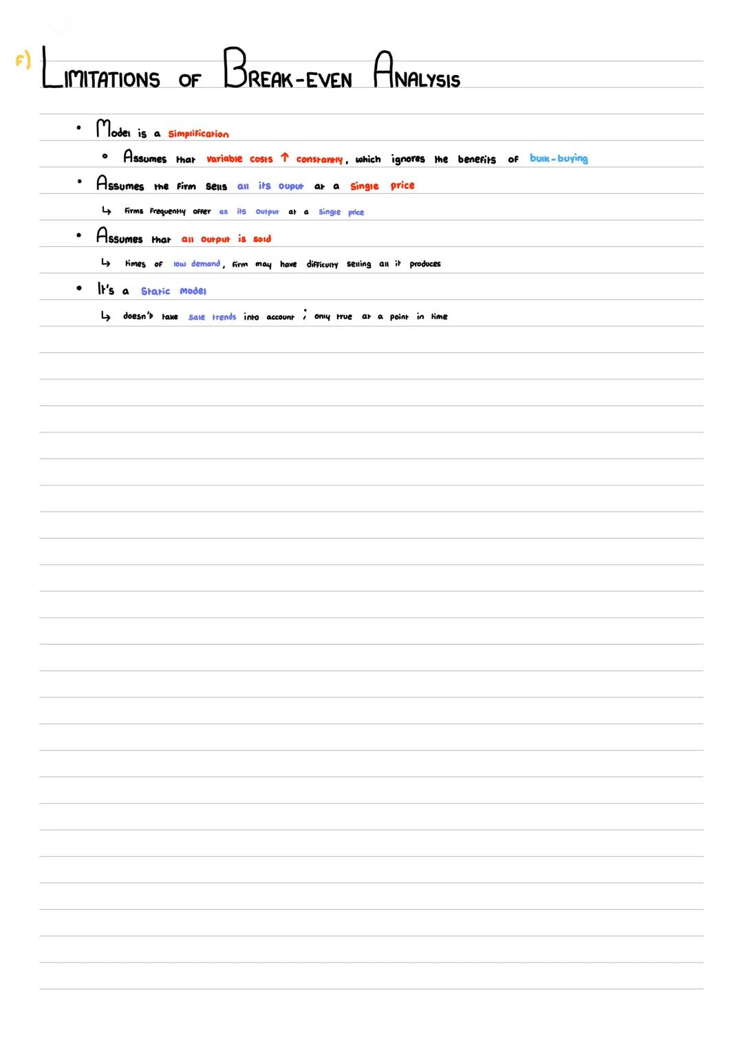 30.9.21
a)
ONTRIBUTION
●
Formula
Contribution per unit = selling price
Total Contribution
↳ Total Contribution
For break-even price VC is kn
