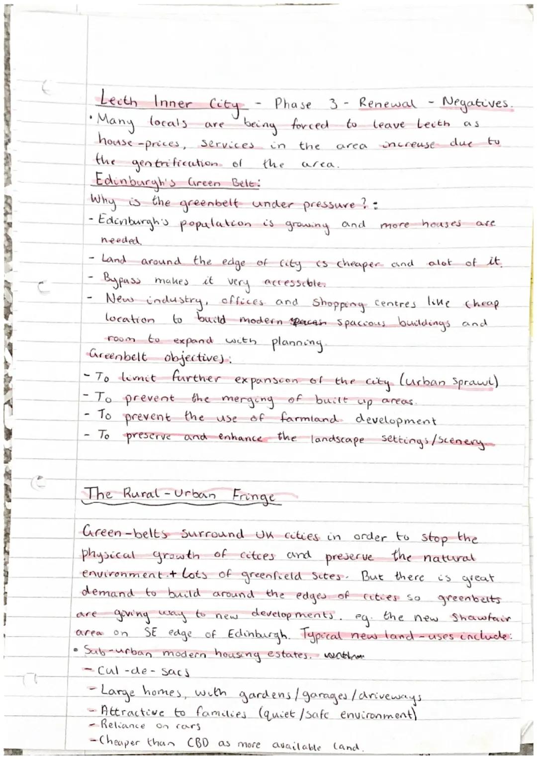 # Urban

The CBD - Central business district..

- The city centre where land is most expensive due to
low supply and high demand.
- few hawe