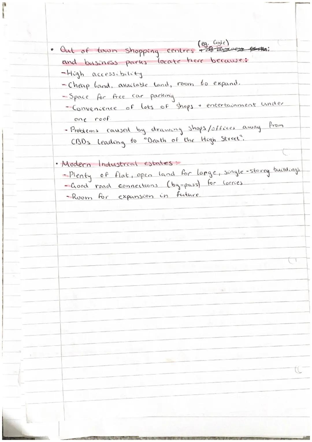 # Urban

The CBD - Central business district..

- The city centre where land is most expensive due to
low supply and high demand.
- few hawe
