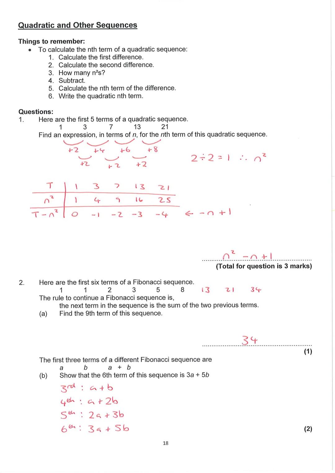 GCSE MATHEMATICS
Aiming for Grade 9
REVISION BOOKLET
Exam Dates:
Pizzi
ΜΑΤΗ S
Name:
Worked solutions
1 Contents
Number:
Surds
Algebraic proo