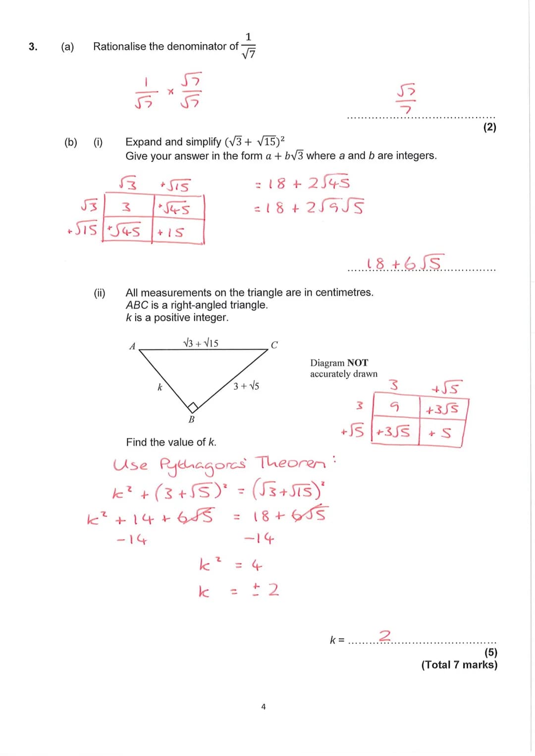 GCSE MATHEMATICS
Aiming for Grade 9
REVISION BOOKLET
Exam Dates:
Pizzi
ΜΑΤΗ S
Name:
Worked solutions
1 Contents
Number:
Surds
Algebraic proo