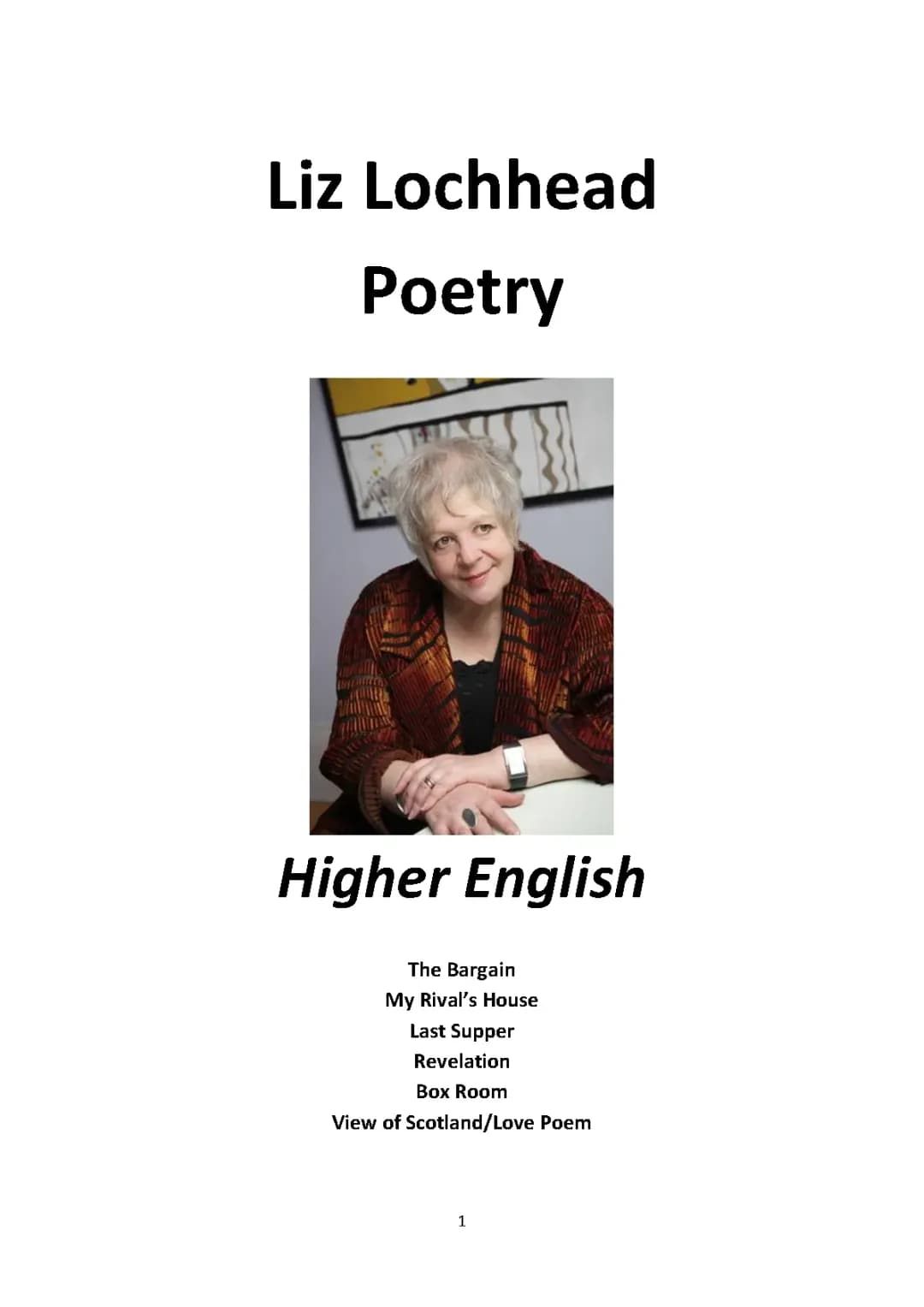 Understanding Liz Lochhead Poems for Higher English: Analysis, Themes, and More!