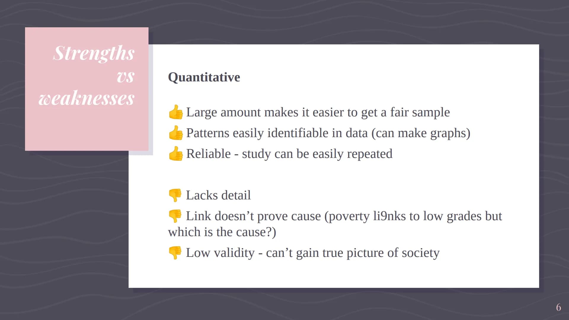 Key
Terms
Ethics - considerations sociologists must make before conducting research
(ensure safety)
Interview - qualitative method of data c