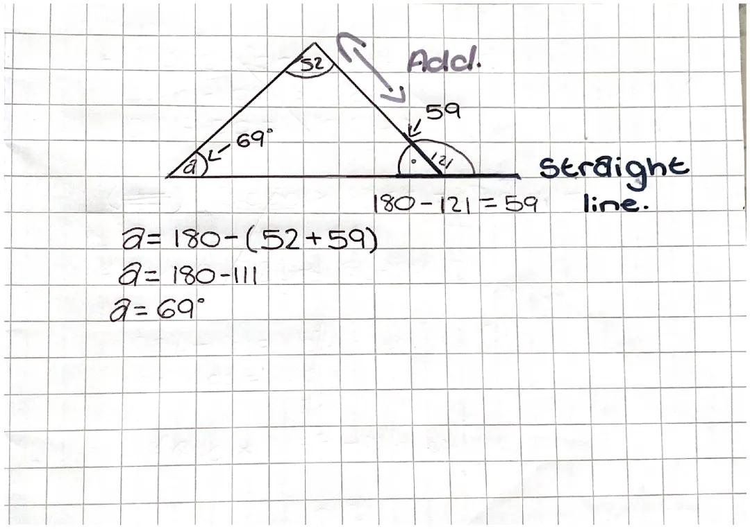 missing angle of triangle 
