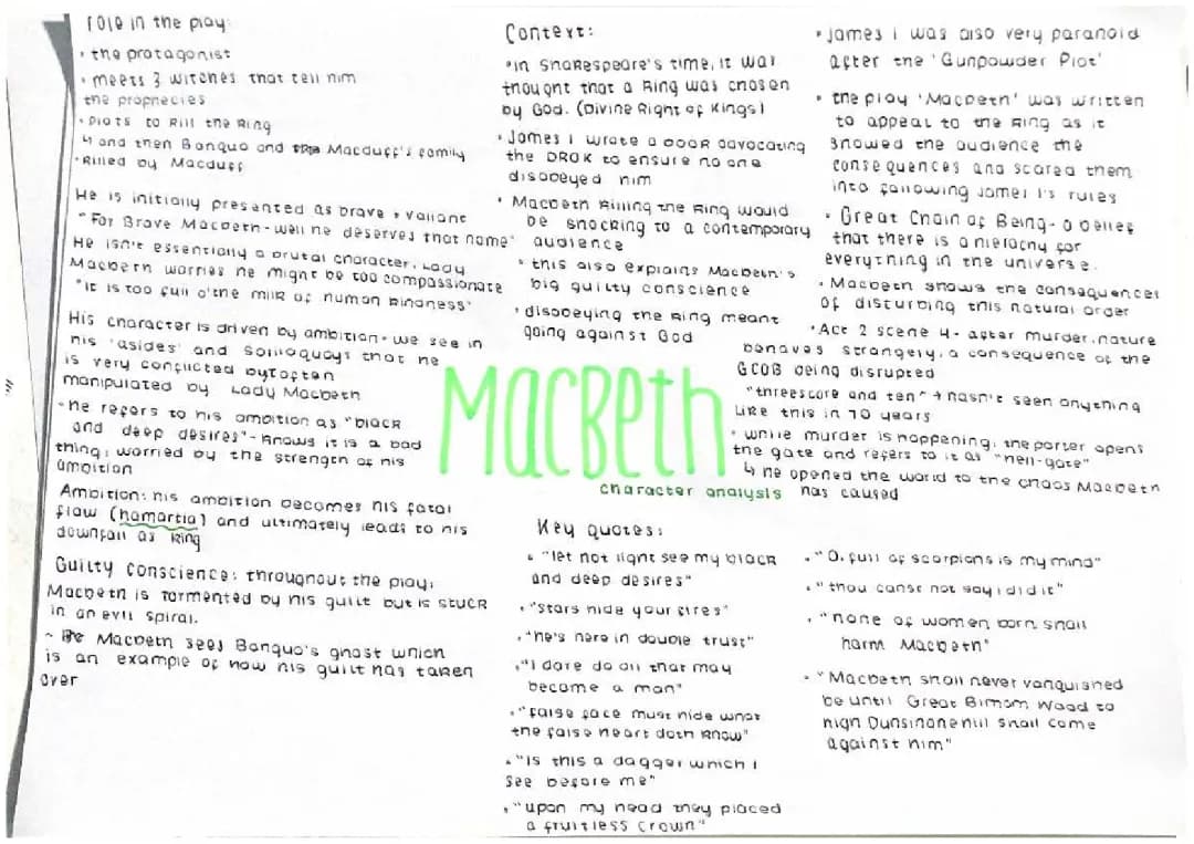 Macbeth character analysis 