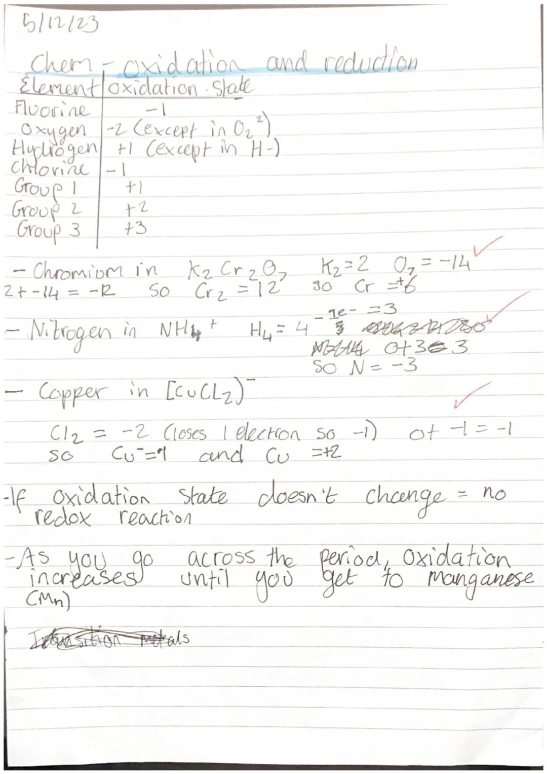 5/12/23
1 Chem Oxidation and reduction.
-Oxidation - Loss of electrons.
- Reduction - Gain of electrons.
Oxidation
Loss
Reduction
Is
Gain
-R