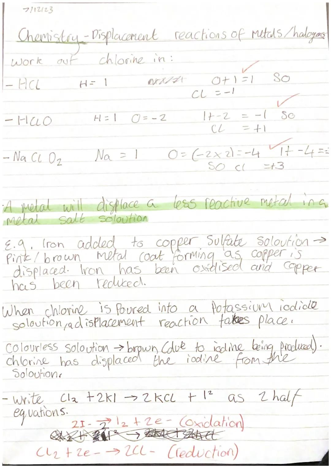 5/12/23
1 Chem Oxidation and reduction.
-Oxidation - Loss of electrons.
- Reduction - Gain of electrons.
Oxidation
Loss
Reduction
Is
Gain
-R
