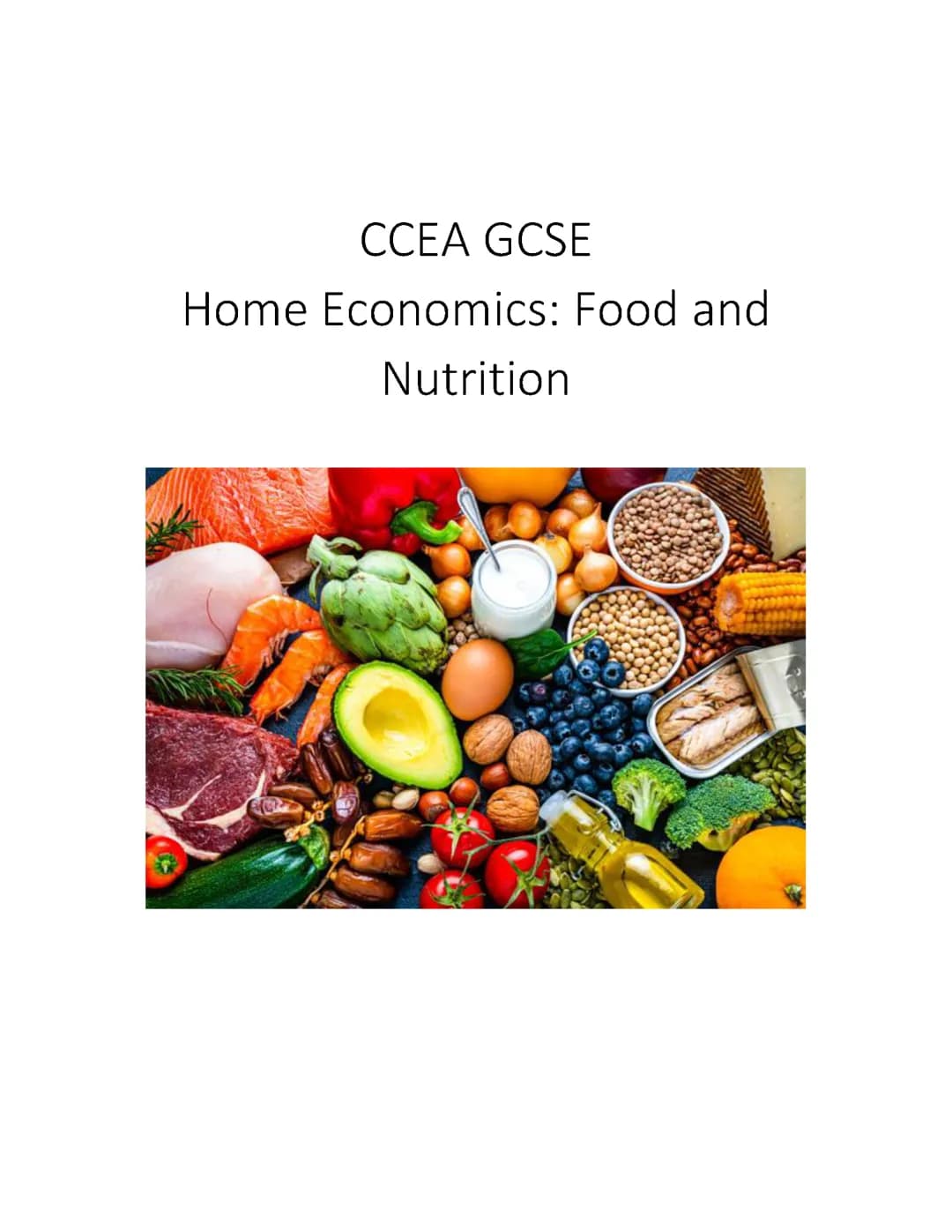 GCSE Home Economics Notes (all content)