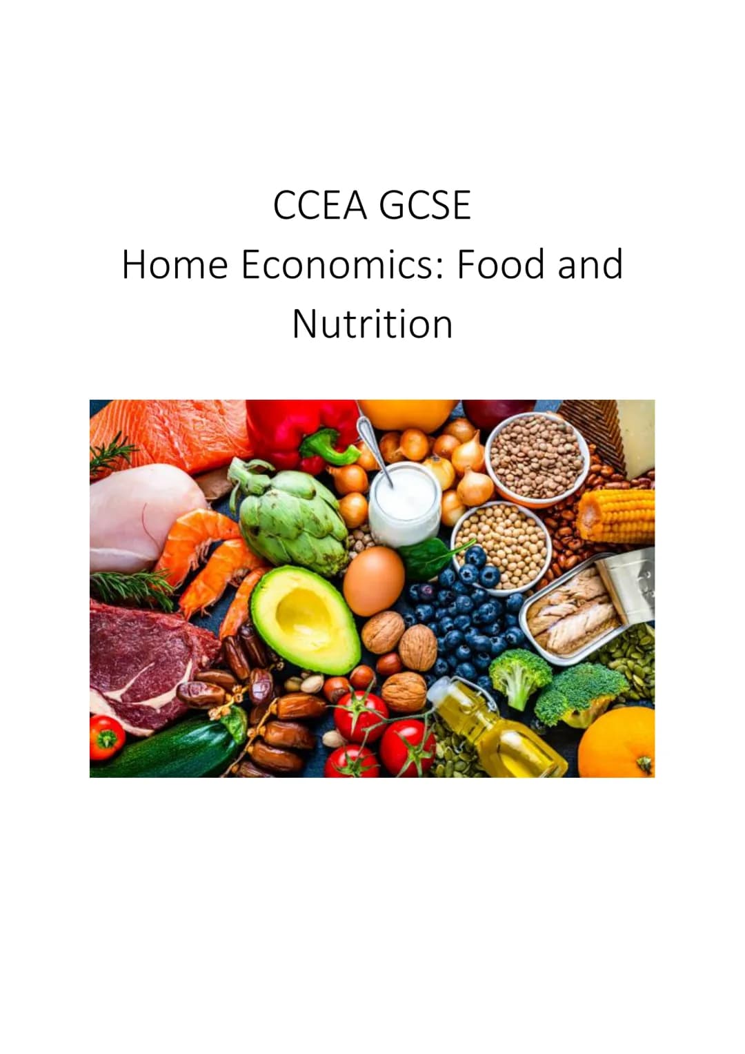 CCEA GCSE
Home Economics: Food and
Nutrition •
Food Provenance
Food provenance means:
knowing where food was grown, caught or raised
knowing