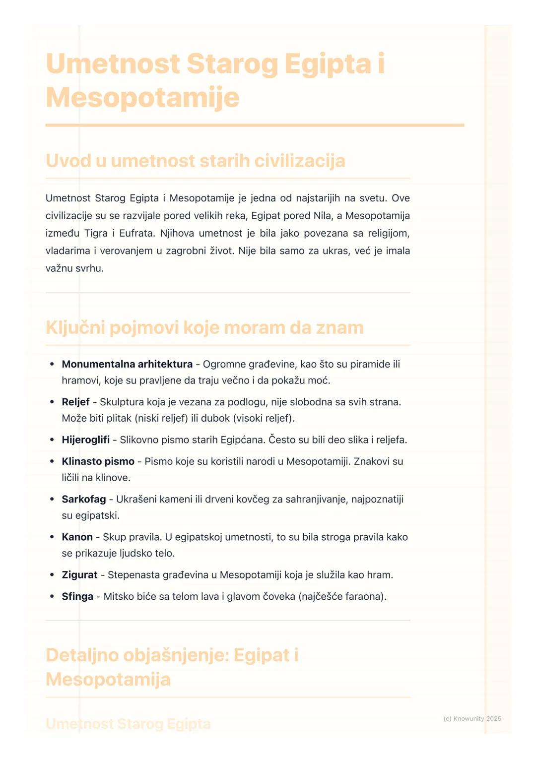 # Umetnost Starog Egipta i
Mesopotamije

Uvod u umetnost starih civilizacija

Umetnost Starog Egipta i Mesopotamije je jedna od najstarijih 
