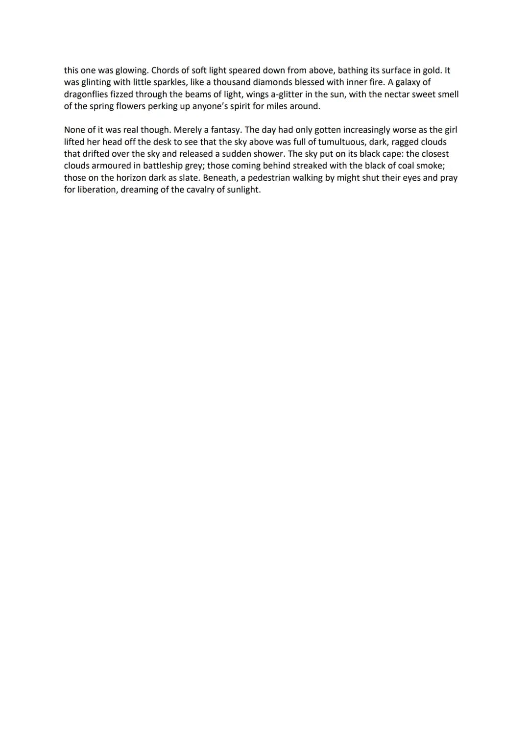 Q1. Read again the first part of the Source from lines 1 to 12
List four things from this part of the text about the ship.
1. There were noi