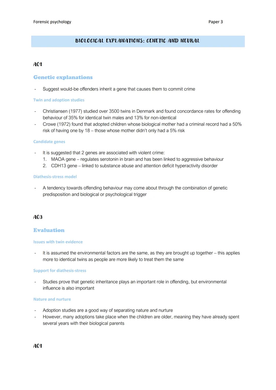 
<p>Genetic explanations in forensic psychology quizlet indicate that potential offenders may inherit a gene that leads them to commit crime