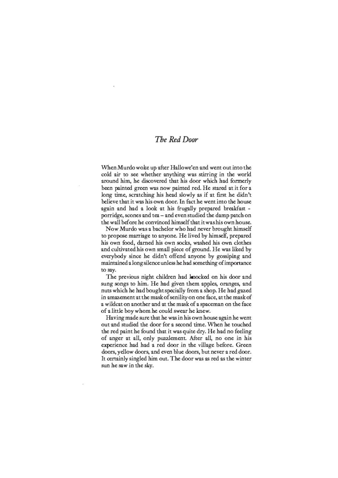 the red door