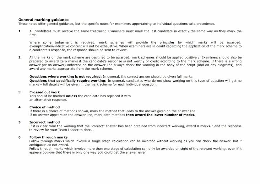 P Pearson
Edexcel
Mark Scheme (Results)
November 2020
Pearson Edexcel GCSE (9 - 1)
In Mathematics (1 MA1)
Higher (Non-Calculator) Paper 1H E