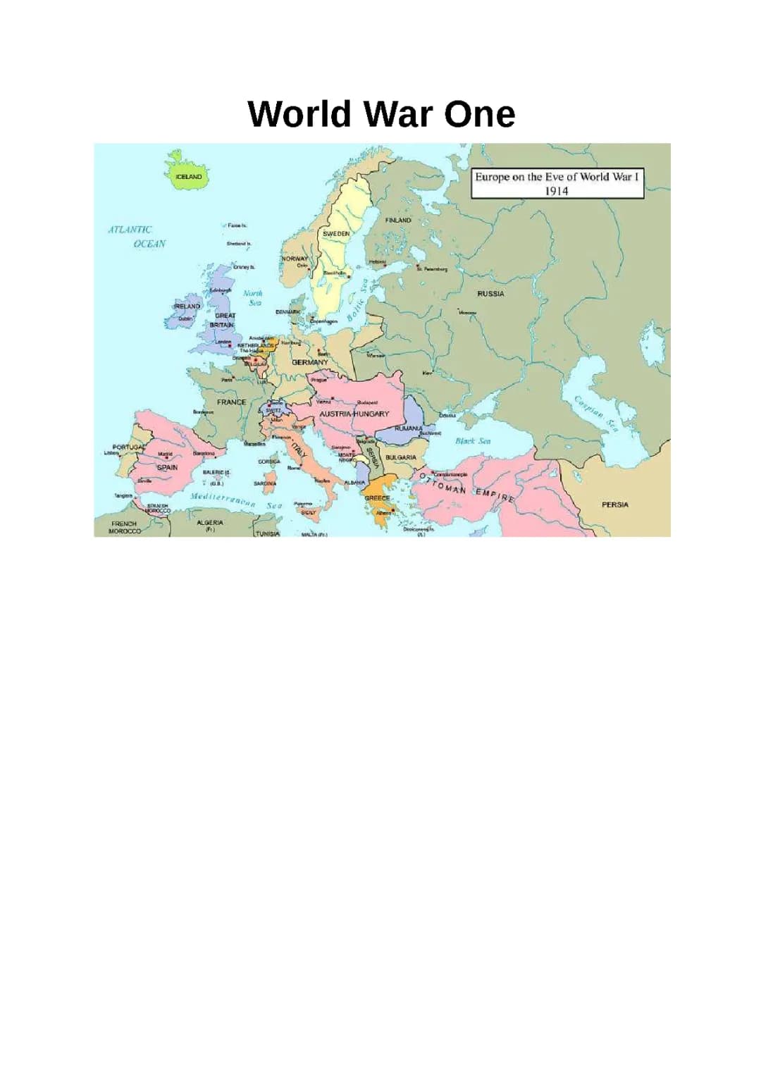 Maps of Europe: Before and After WW1 with Allies and Central Powers